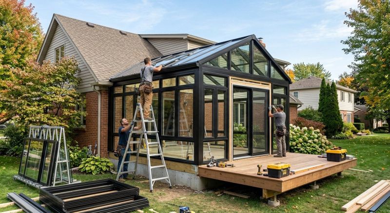 Four Season Room Installation in Asheville, NC