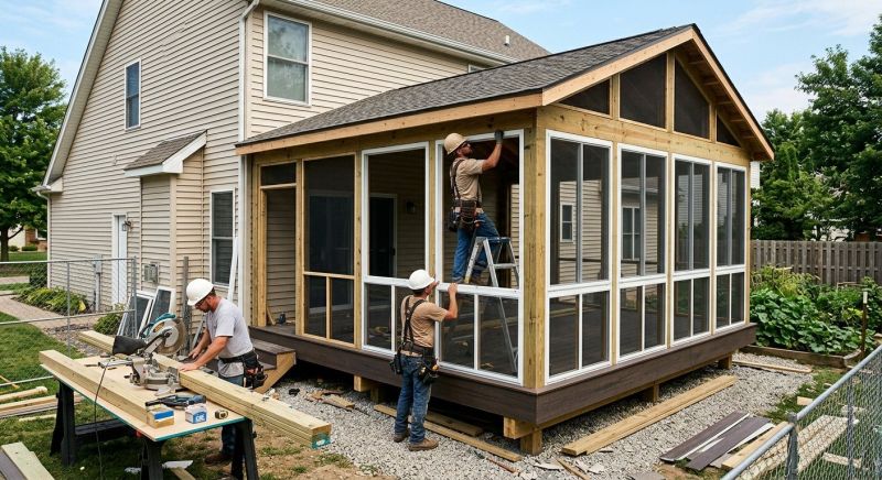 Screened In Porch Installation in Charlotte, NC