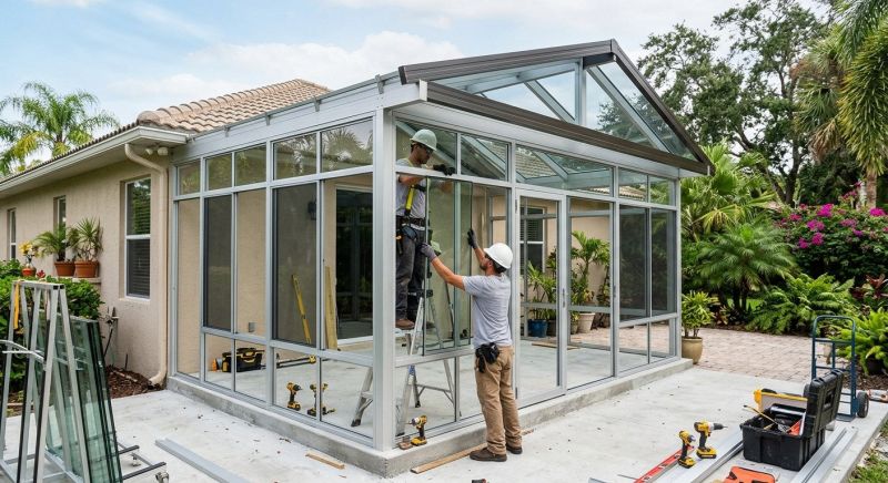 Sunroom Addition Construction in Knoxville, TN